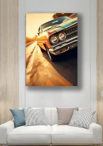 متال پوستر طرح ماشین کلاسیک کد L1145 - Image 2