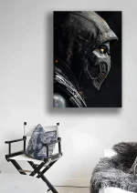 متال پوستر طرح بازی Mortal Kombat طرح اسکورپیون کد L1234 - Image 2