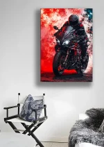 متال پوستر طرح کد موتور انیمه ای L1317 - Image 2