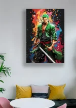 متال پوستر انیمه وان پیس طرح زورو کد L1358 - Image 2