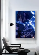 متال پوستر انیمه ناروتو طرح Sasuke Uchiha کد L1361 - Image 2