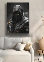 متال پوستر بازی Mortal Kombat طرح اسکورپیون کد L1588 - Image 2