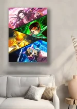 متال پوستر طرح انیمه شیطان کش کد L1244 - Image 2