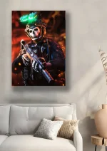 متال پوستر بازی Call Of Duty طرح گوست کد L1248 - Image 2