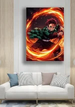 متال پوستر انیمه شیطان کش طرح تانجیرو کد L1481 - Image 2