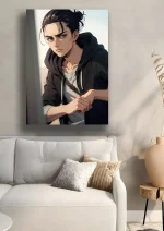 متال پوستر انیمه Attack On Titan طرح ارن یگر کد L1593 - Image 2