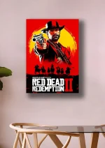 متال پوستر طرح بازی Red Dead Redemption کد L1596 - Image 2