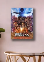 متال پوستر طرح انیمه Attack on Titan کد L1597 - Image 2