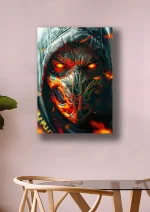 متال پوستر بازی Mortal Kombat طرح اسکورپیون کد L1599 - Image 2