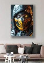 متال پوستر طرح بازی Mortal Kombat طرح اسکورپیون کد L1140 - Image 2