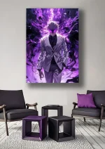 متال پوستر انیمه جوجوتسو کایسن طرح گوجو کد L1609 - Image 2