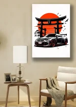 متال پوستر طرح ماشین نیسان GTR کد L1342 - Image 2