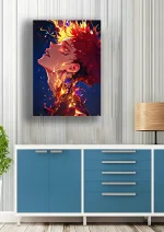 متال پوستر انیمه جوجوتسو کایسن طرح سوکونا کد L1266 - Image 2