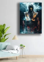 متال پوستر بازی Mortal Kombat طرح اسکورپیون کد L1611 - Image 2