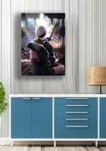 متال پوستر طرح بازی NieR: Automata کد L1274 - Image 2