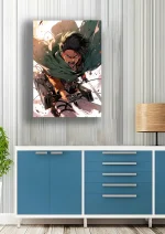 متال پوستر انیمه Attack on Titan طرح Levi Ackerman کد L1276 - Image 2