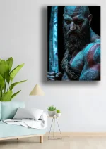 متال پوستر بازی God Of War طرح کریتوس کد L1616 - Image 2