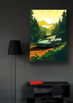 متال پوستر طرح ماشین Porsche 911 GT3 کد L1345 - Image 2