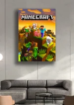 متال پوستر طرح ماینکرفت کد L1628 - Image 2