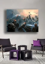متال پوستر طرح بازی God Of War کد L1633 - Image 2