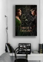 متال پوستر طرح سریال House of the Dragon کد L1329 - Image 2