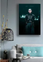 متال پوستر سریال Game of Thrones طرح آریا کد L1324 - Image 2