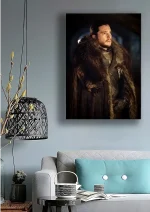 متال پوستر سریال Game of Thrones طرح جان اسنو کد L1322 - Image 2