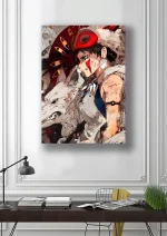 متال پوستر انیمه شاهزاده مونونوکه طرح سان کد L1326 - Image 2