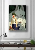 متال پوستر انیمه شاهزاده مونونوکه طرح سان کد L1325 - Image 2