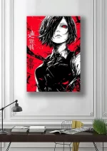 متال پوستر انیمه Tokyo Ghoul طرح Touka Kirishima کد L1327 - Image 2