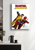 متال پوستر طرح سینمایی Deadpool و Wolverine  کد L1308 - Image 2
