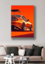 متال پوستر طرح ماشین تویوتا سوپرا کد L1487 - Image 2