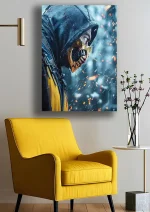 متال پوستر بازی Mortal Kombat طرح اسکورپیون کد L1655 - Image 2