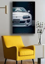 متال پوستر طرح ماشین تویوتا سوپرا کد L1658 - Image 2