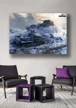متال پوستر طرح بازی World of Tanks کد L1657 - Image 2