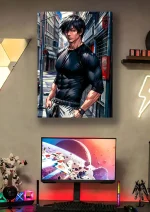 متال پوستر انیمه جوجوتسو کایسن طرح Toji Fushiguro کد L1292 - Image 2