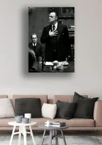 متال پوستر سینمایی Godfather طرح Vito Corleone کد L1447 - Image 2