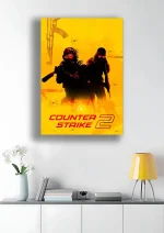 متال پوستر طرح بازی Counter Strike کد L1489 - Image 2