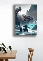متال پوستر طرح بازی God Of War کد L1683 - Image 2