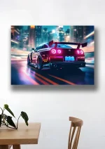 متال پوستر طرح ماشین نیسان GTR کد L1682 - Image 2