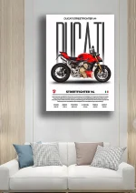 متال پوستر طرح موتور Ducati کد L1687 - Image 2
