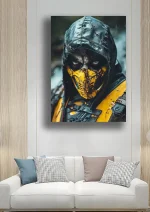 متال پوستر بازی Mortal Kombat طرح اسکورپیون کد L1696 - Image 2