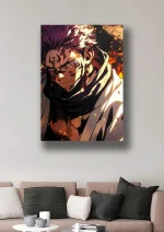 متال پوستر انیمه جوجوتسو کایسن طرح سوکونا کد L1708 - Image 2