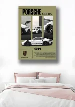 متال پوستر طرح ماشین Porsche 911 کد L1717 - Image 2