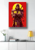 متال پوستر بازی Mortal Kombat طرح اسکورپیون کد L1727 - Image 2