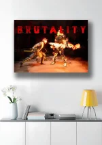 متال پوستر طرح Fatality بازی Mortal Kombat کد L1723 - Image 2
