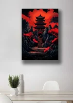 متال پوستر طرح برج ژاپنی کد L1732 - Image 2