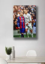 متال پوستر طرح مسی و رونالدو کد L1735 - Image 2