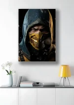 متال پوستر طرح بازی Mortal Kombat طرح اسکورپیون کد L1154 - Image 2