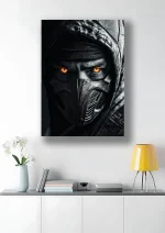 متال پوستر طرح بازی Mortal Kombat طرح اسکورپیون کد L1156 - Image 2
